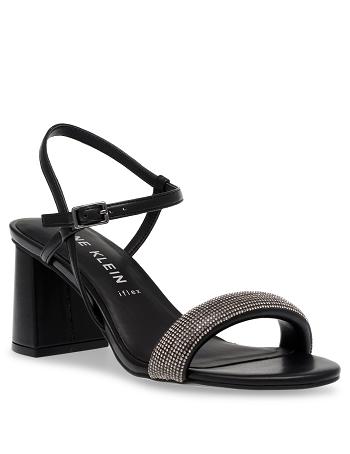 Anne Klein Adaline Dress Sandals Black | BSGSD98522