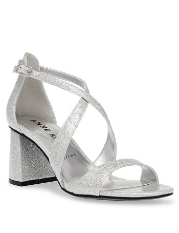 Anne Klein Armaretta Dress Heels Silver | ZSGMJ85233