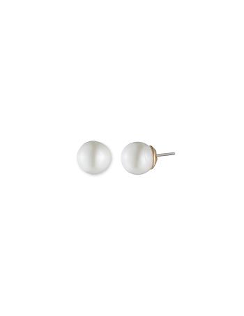 Anne Klein Blanc Faux Pearl Stud Pierced Earrings White | YSGGT34270