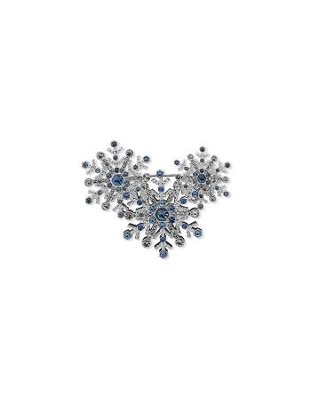 Anne Klein Box Pin Snowflake Cluster Brooches Silver | PSGER25137