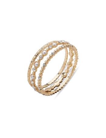 Anne Klein Bracelet Bangle Set in Gift Box Bracelet Gold | SSGNY53578