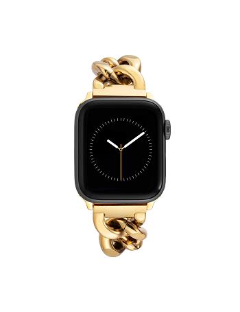 Anne Klein Chain Link Bracelet Band Apple Watch Accessories Gold | TSGPQ59889