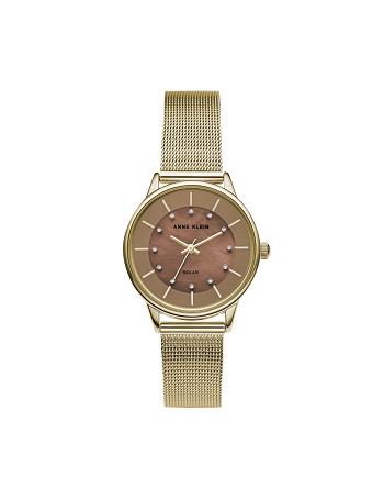 Anne Klein Considered Solar Powered Mesh Watch Metals brown | TSGPQ60781