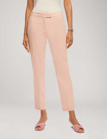 Anne Klein Cotton Double Weave Bowie Pant Bottoms Pink | XSGGW11902