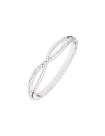 Anne Klein Crisscross Bangle Bracelet Silver | TSGWZ16162