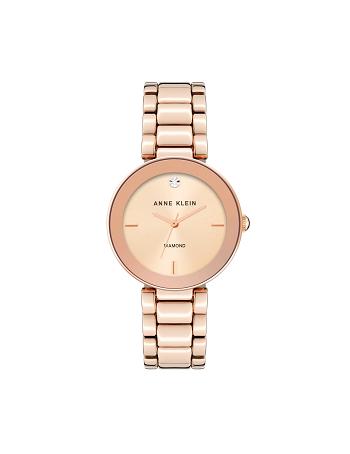 Anne Klein Diamond Dial Bracelet Watch Best Sellers Rose / Gold | SGQCS93936