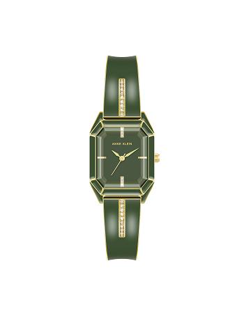 Anne Klein Elegant Bangle Bracelet Watch Metals Green / gold | PSGQX34832