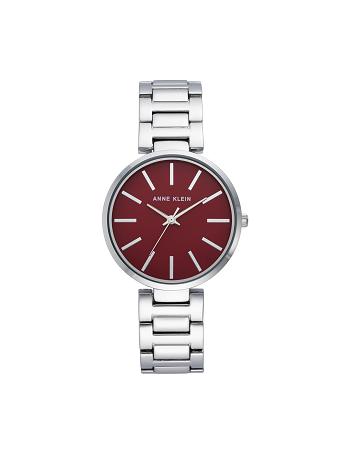 Anne Klein Everyday Bracelet Watch Metals Silver / Burgundy | YSGVQ36557