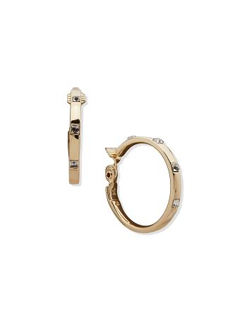 Anne Klein Gold-Tone 38mm Hoop Clip Earrings Gold | BSGSO35416