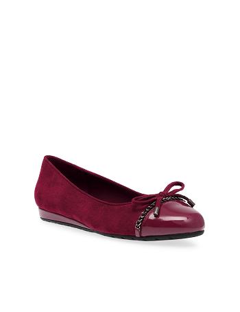 Anne Klein Guilia Flats Burgundy | TSGPQ40752