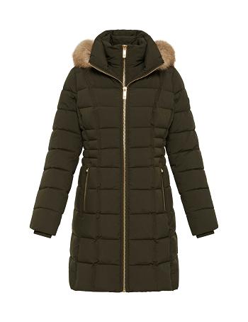 Anne Klein Hooded Puffer Coat Outerwear deep green | DSGVO82068