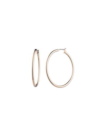 Anne Klein Large Gold-Tone Hoop Pierced Earrings Gold | LSGSX12222