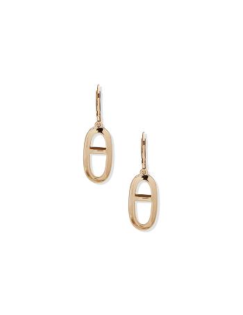 Anne Klein Link Levback Drop Earring Earrings Gold | SGXBR28666