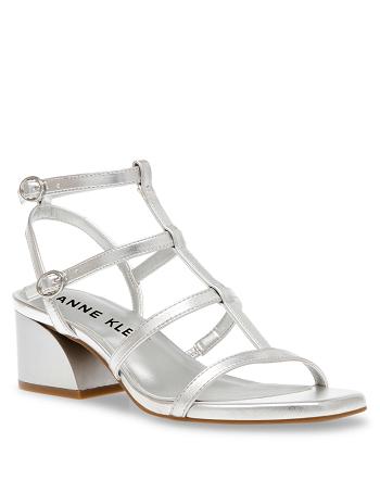 Anne Klein Matilda Dress Sandals Silver | TSGWZ96963