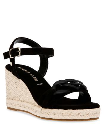 Anne Klein Melluso Dresss Wedges Black | ESGHC10955