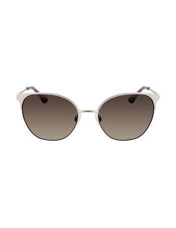 Anne Klein Metal Round Sunglasses Average Size Gold | LSGSX12495