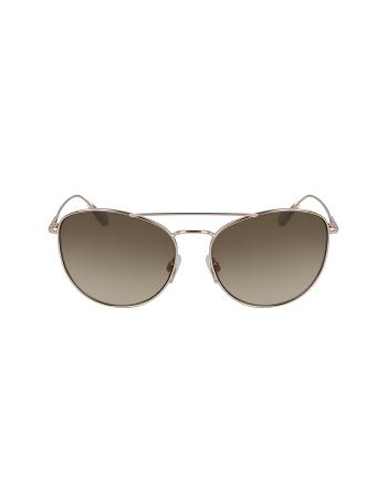 Anne Klein Metal Trendy Aviator Sunglasses Average Size Gold | QSGUV63237