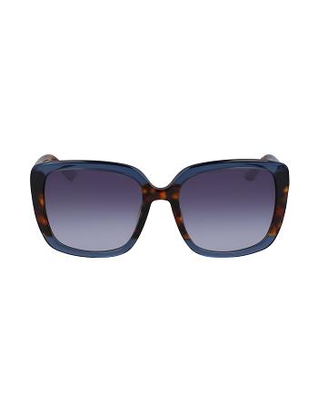 Anne Klein Oversized Frame Sunglasses Best Sellers blue brown | ZSGNQ73495