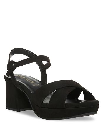 Anne Klein Peltz Dress Sandals Black | SGJZR23386