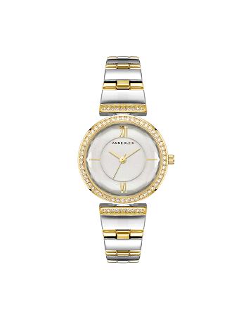 Anne Klein Premium Crystal Bracelet Watch Metals Silver / Gold | SGICD70136