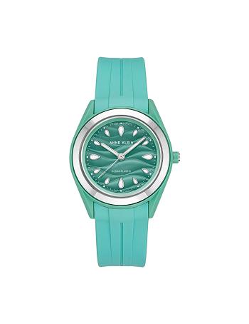 Anne Klein Solar Recycled Ocean Plastic Strap Watch Considered Green / Silver | SGJBT96816