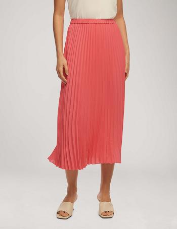 Anne Klein Solid Pull On Pleated Skirt Bottoms Pink | ESGHC64908