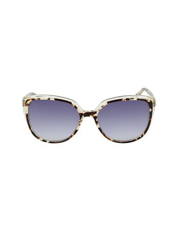 Anne Klein Tortoise Sunglasses Cat-Eye White | MSGFT51436