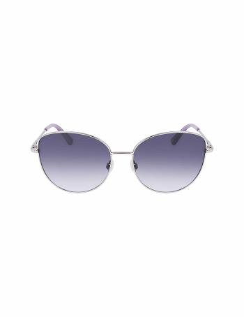 Anne Klein Trendy Sunglasses Round Silver | TSGWZ23137