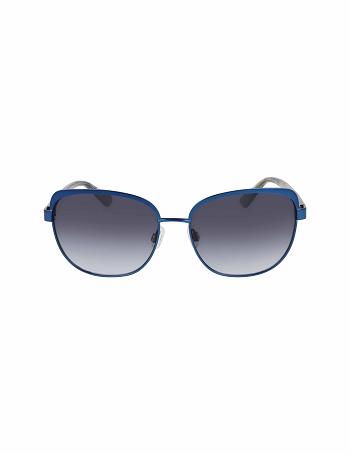 Anne Klein Uplifting Square Sunglasses Average Size Navy | SGXMI10101