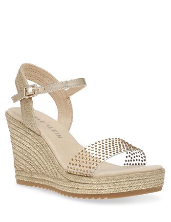 Anne Klein Wylie Crystal Wedges Gold | GSGEC20365