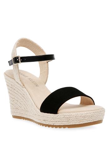 Anne Klein Wylie Wedges Black | SGZPD68456