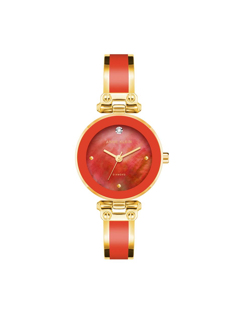 Anne Klein Accent Bangle Watch Diamond Red / Gold | SGEAH75081