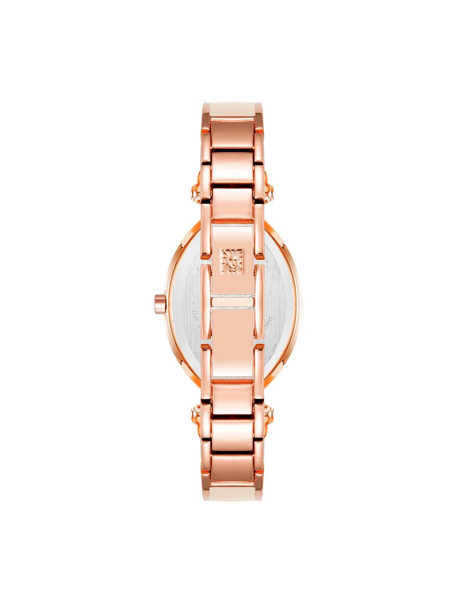 Anne Klein Accented Oval Bangle Watch Diamond Pink | QSGWA28769