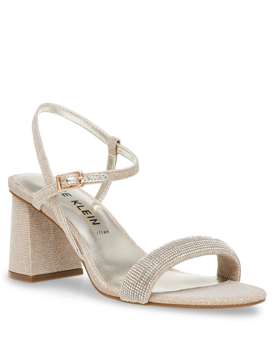 Anne Klein Adaline Dress Sandal Heels Silver / Gold | SGJZR62082