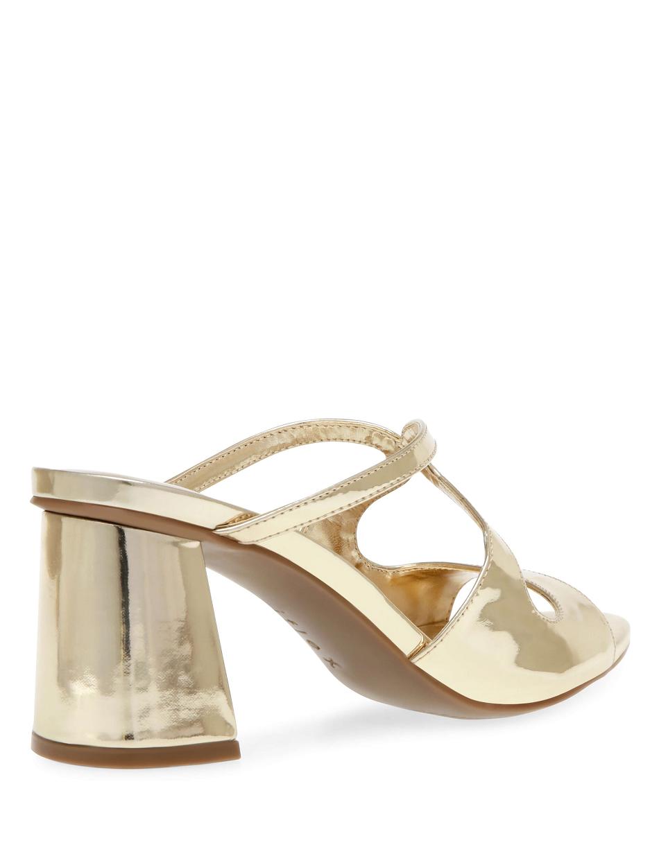 Anne Klein Aida Dress Sandal Heels Gold | SGJZR67037