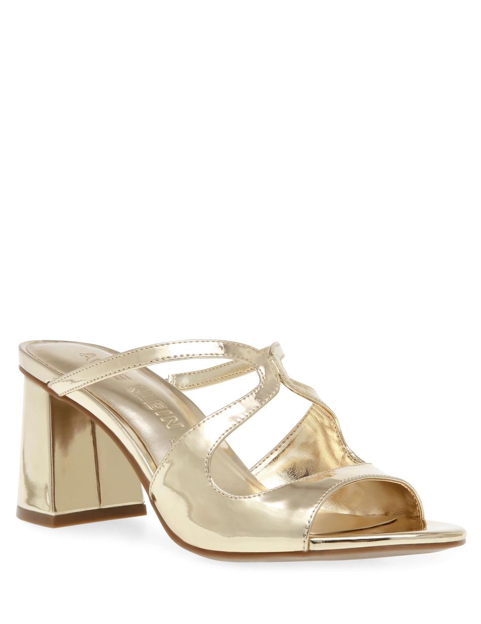 Anne Klein Aida Dress Sandal Heels Gold | SGJZR67037