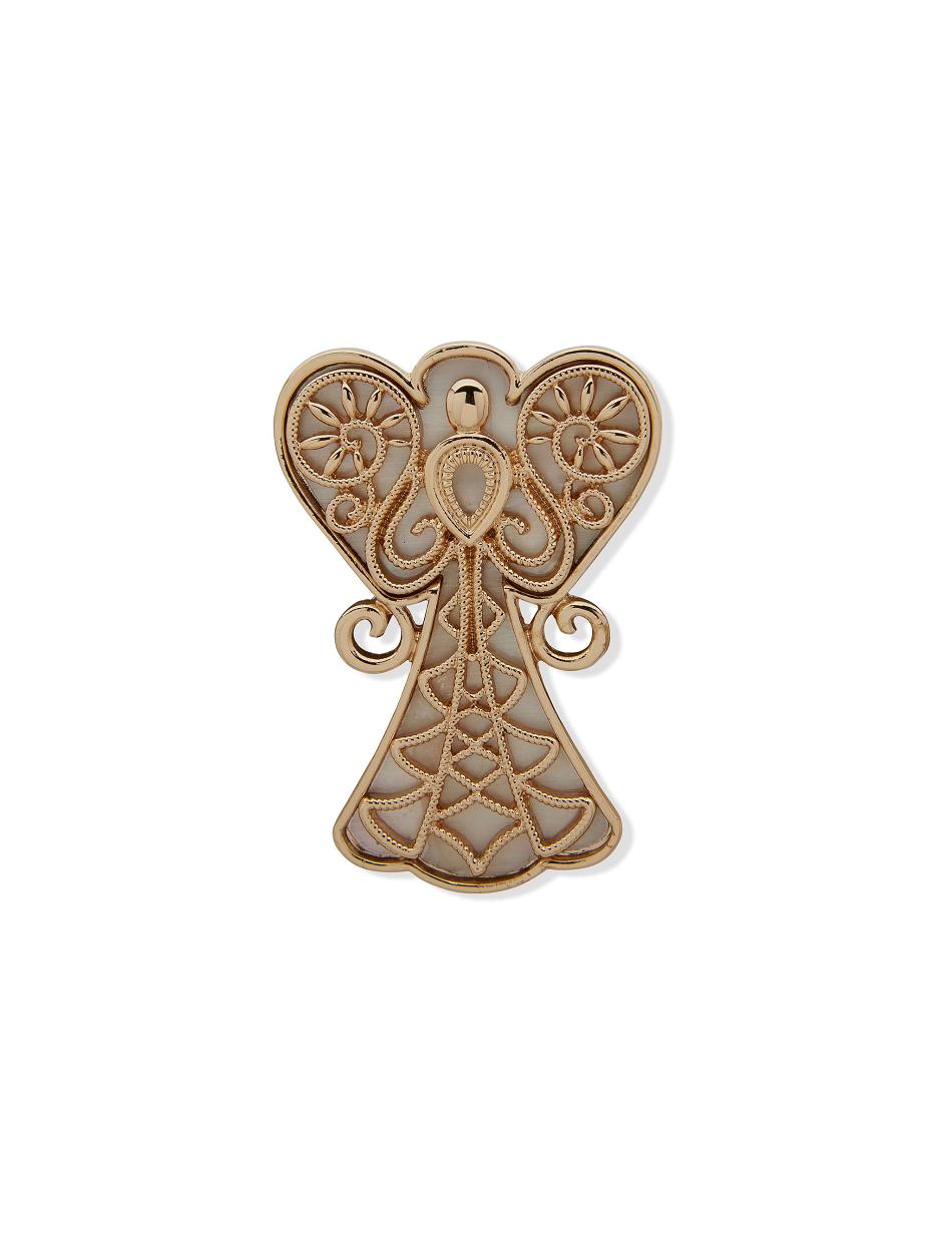 Anne Klein Angel Mother of Pearl Pin in Gift Box Brooches Gold | ASGWC93757