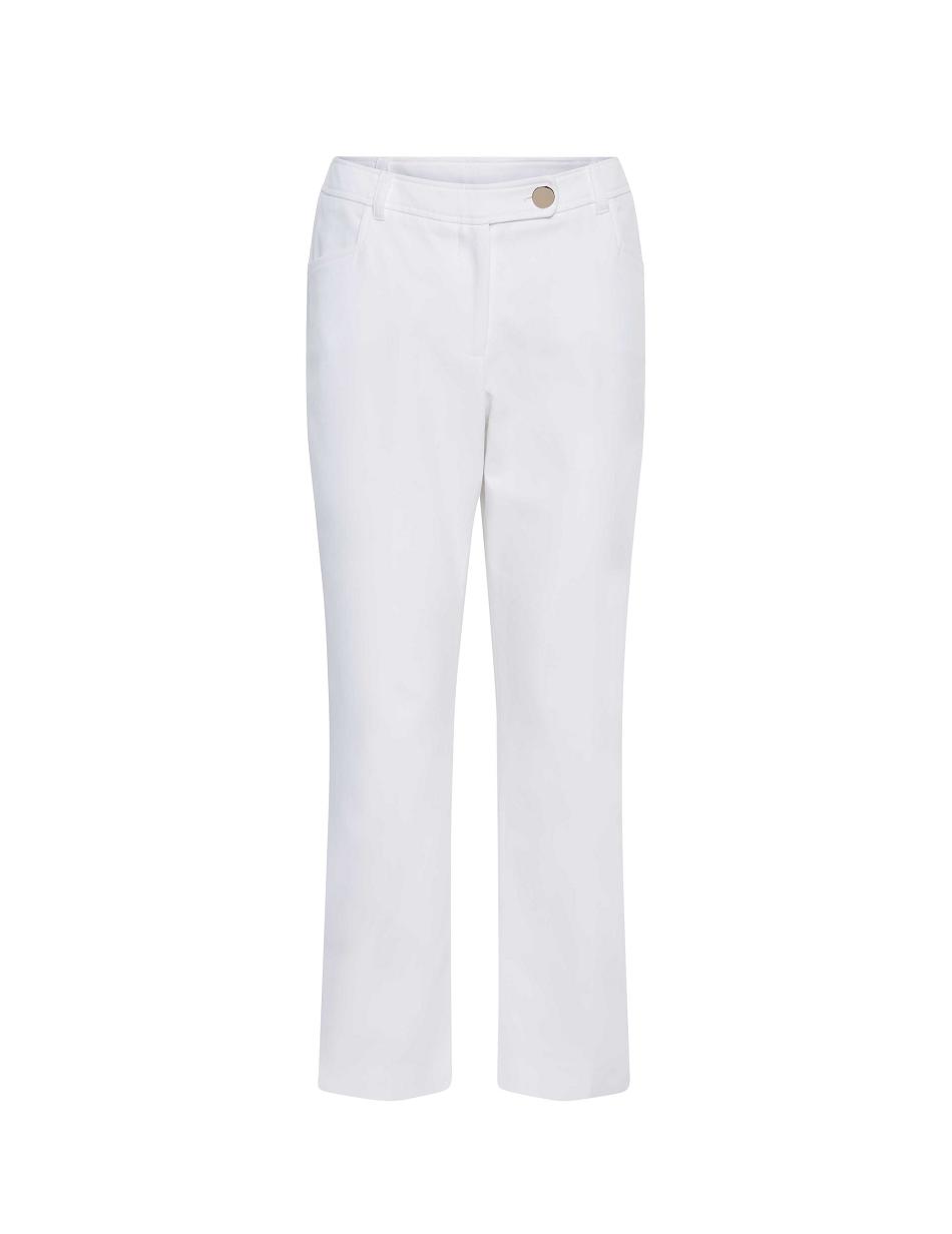 Anne Klein Anne Contour Stretch Bowie Pant- Clearance Bottoms White | SGNEJ83533