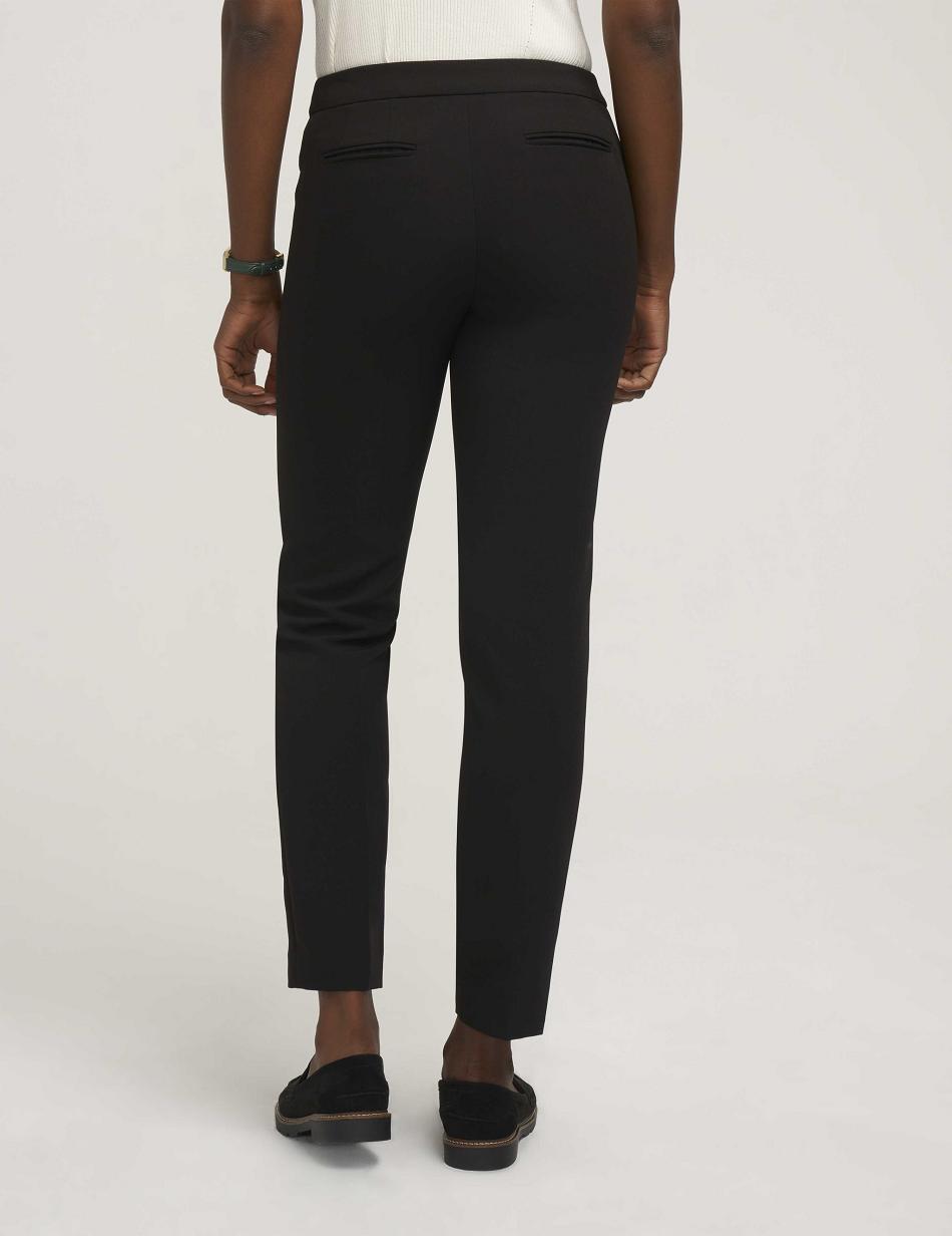 Anne Klein Anne Contour Stretch Bowie Pant Petite Black | SGXBR80839