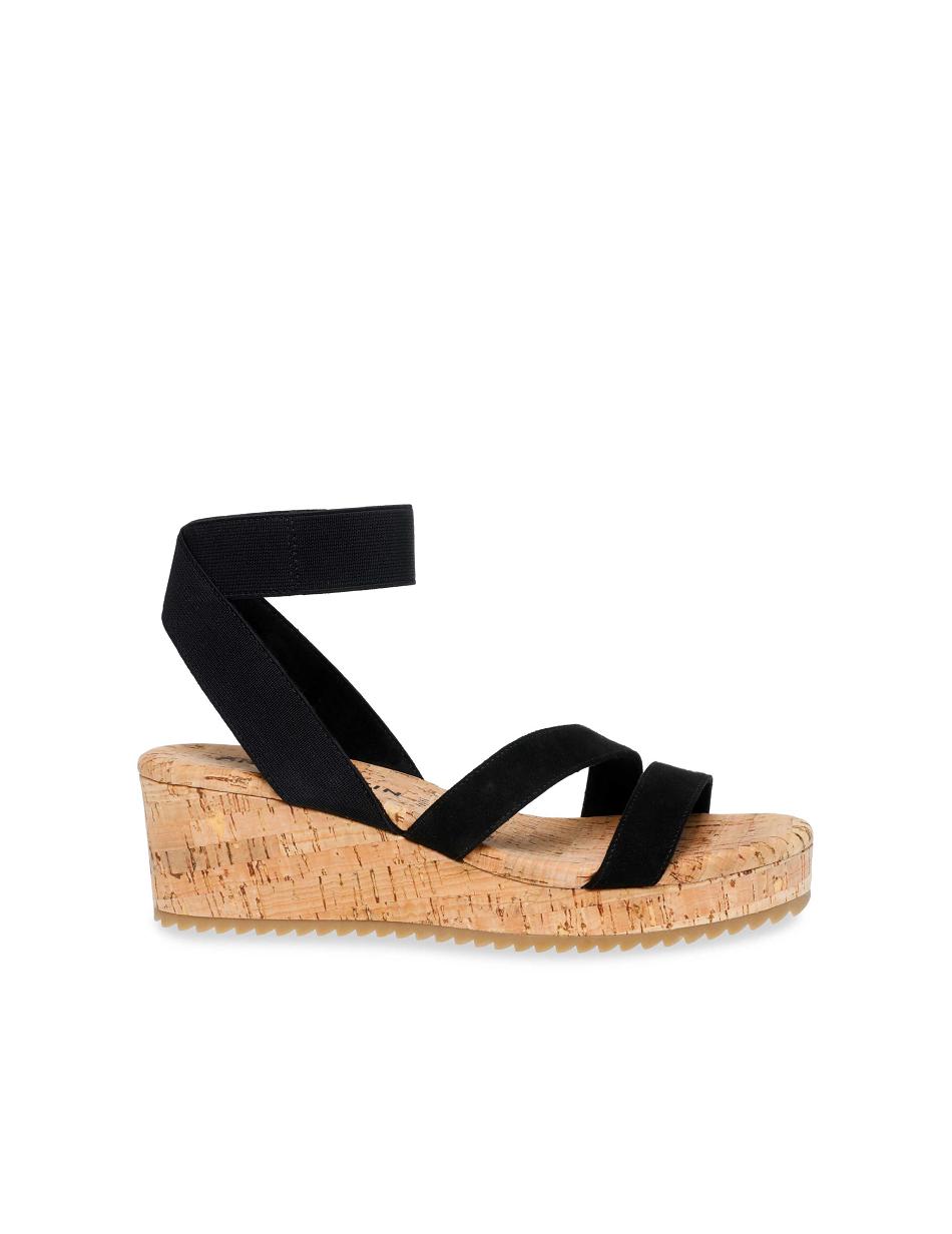 Anne Klein Ayla Sandal Wedges Black | ASGDF84698