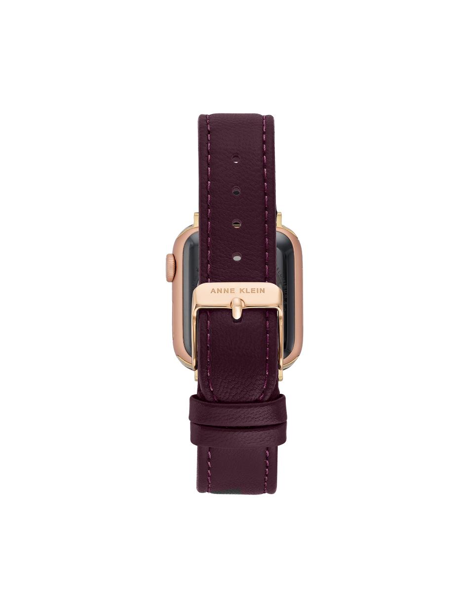 Anne Klein Band for Apple Watch® Leather Purple / black | ASGWC57055