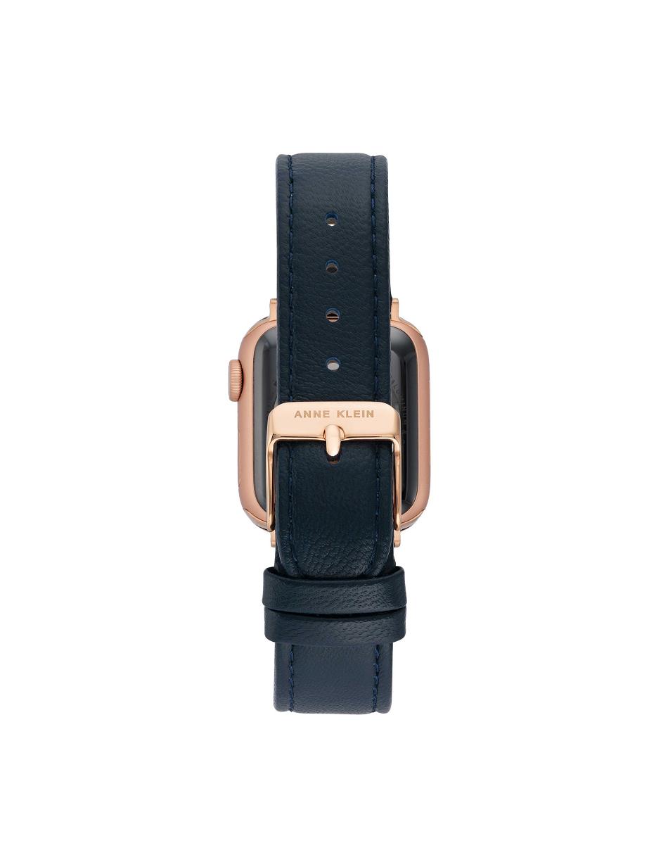 Anne Klein Band for Apple Watch® Leather Navy / Rose / Gold | SGJBT49184