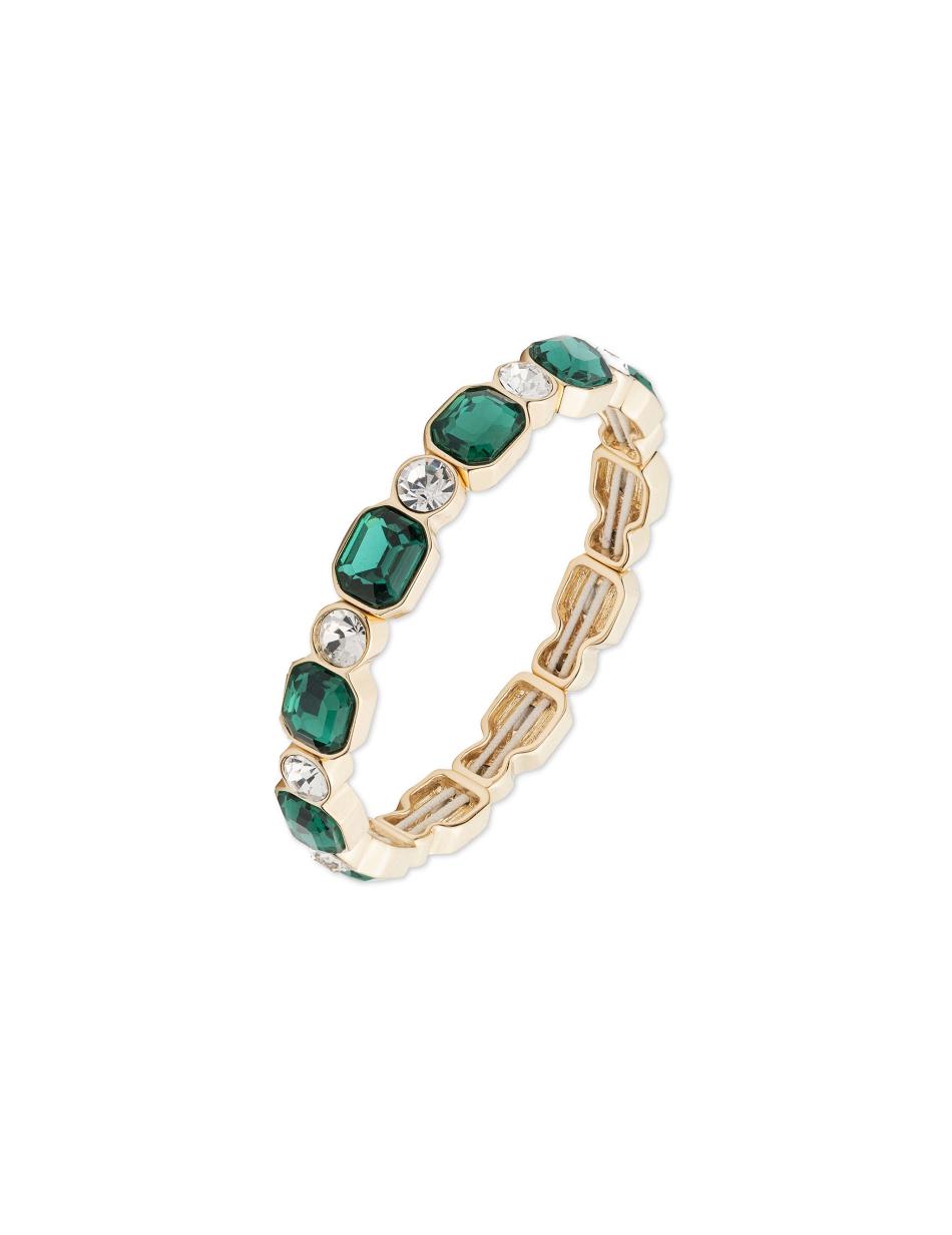 Anne Klein Bright Emerald Stretch Bracelet Turquoise / Gold | SGJVR15411