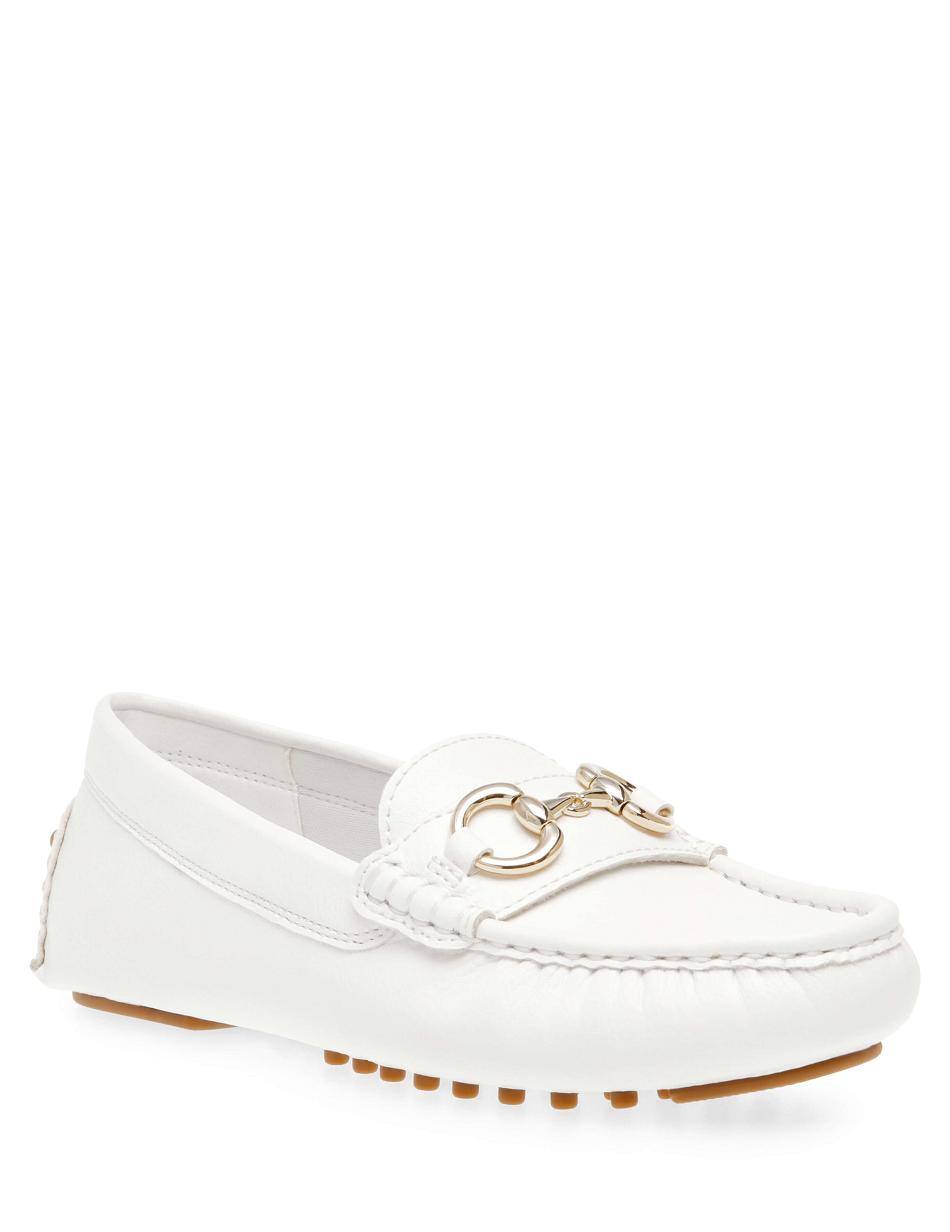 Anne Klein Celeste Moc Flats White | LSGSX35509