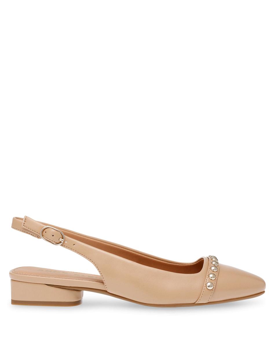 Anne Klein Cena Sling Back Flats Beige | SSGVO98057