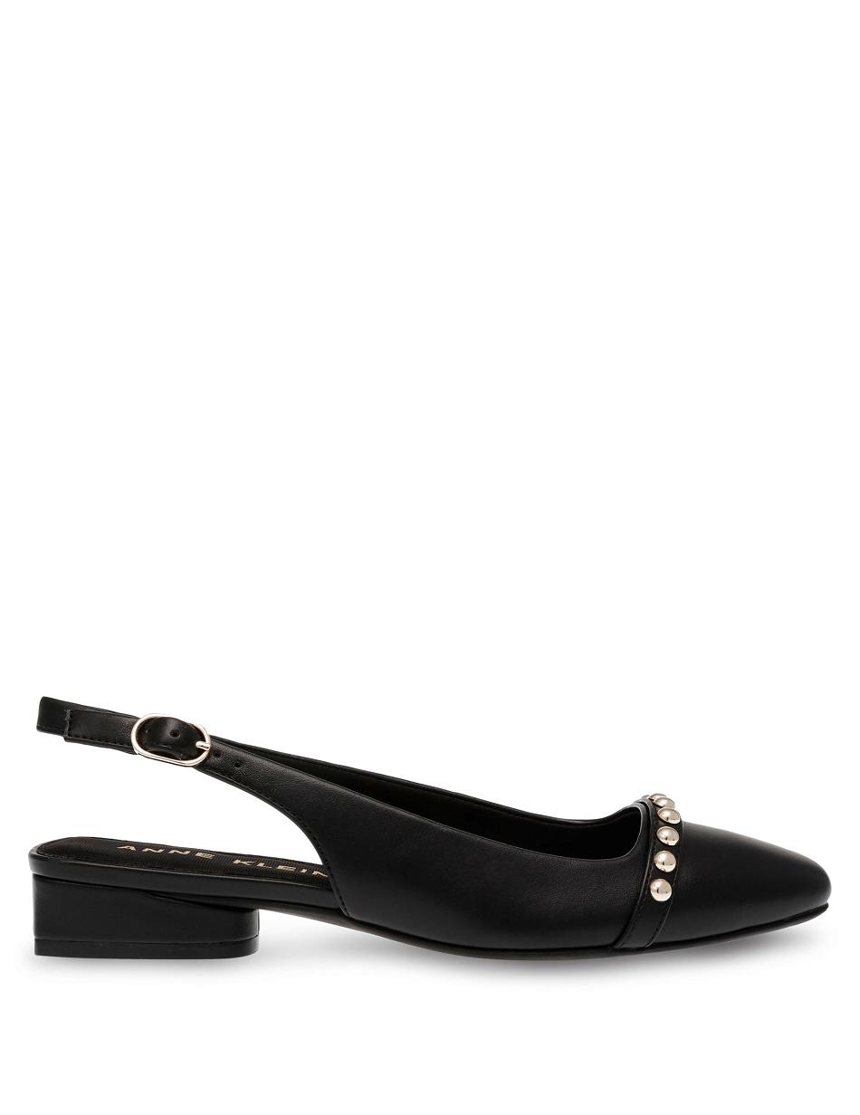 Anne Klein Cena Sling Back Flats Black | FSGHY89297