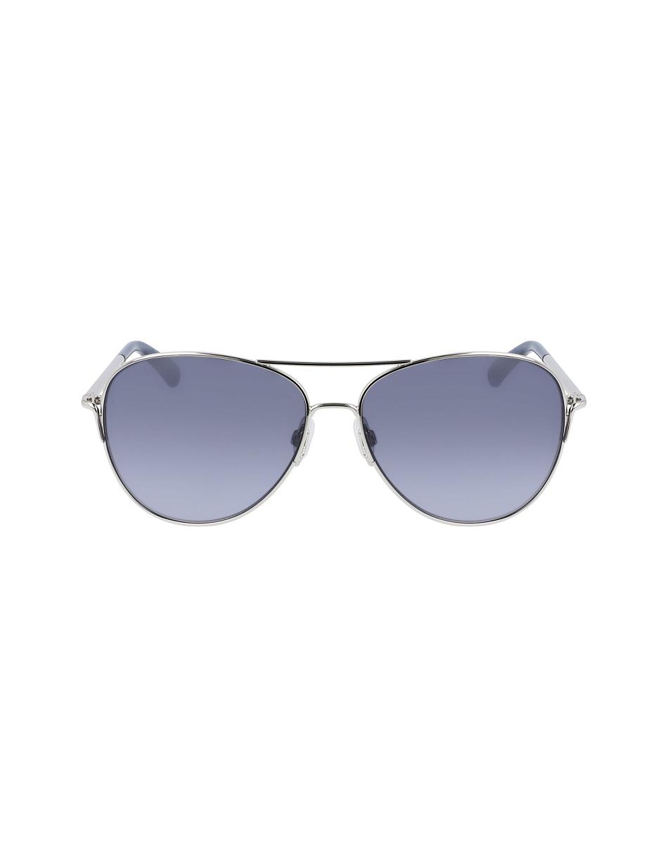 Anne Klein Classic Sunglasses Aviator Silver | SGZPD91477