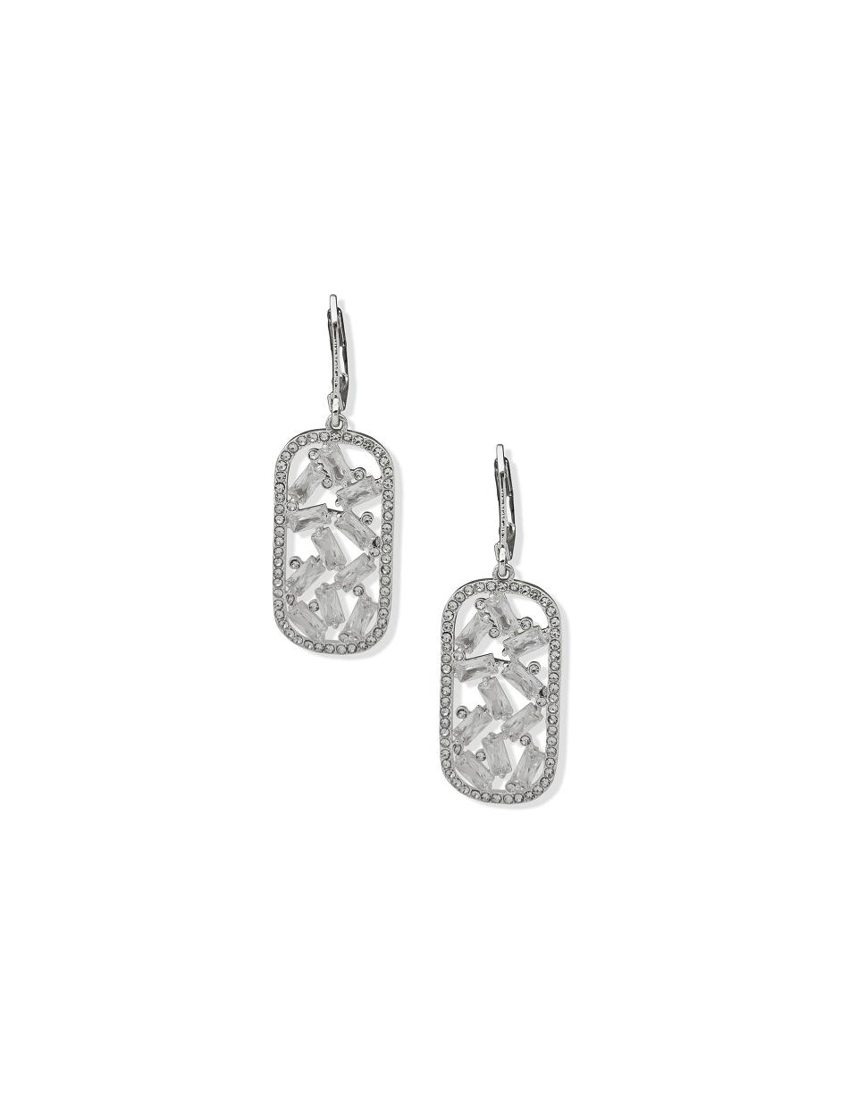 Anne Klein Confetti Drop Pierced Earrings Silver | SGZPD93479