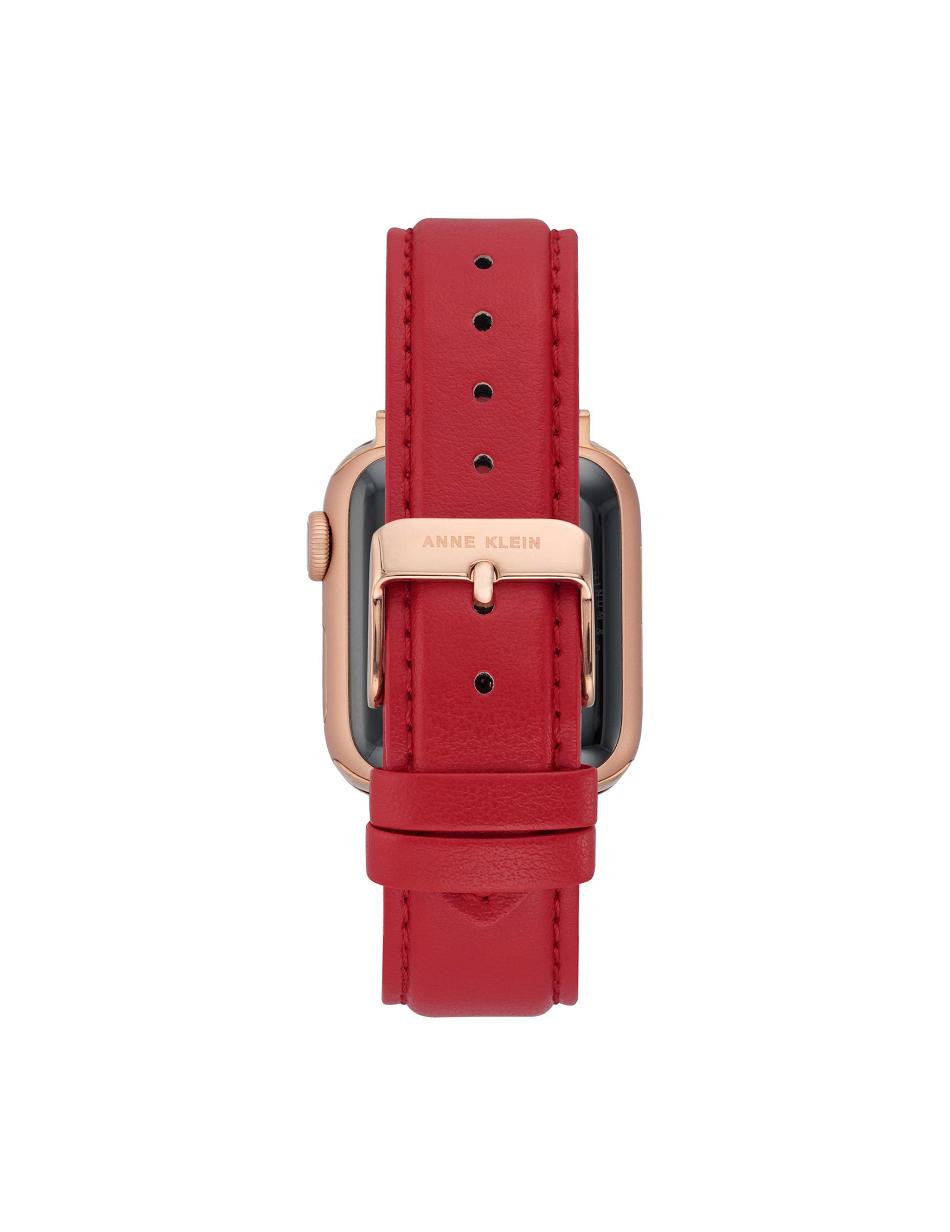 Anne Klein Considered Apple Peel Leather Band Apple Watch Accessories Red / Rose / Gold | SGIIZ63650