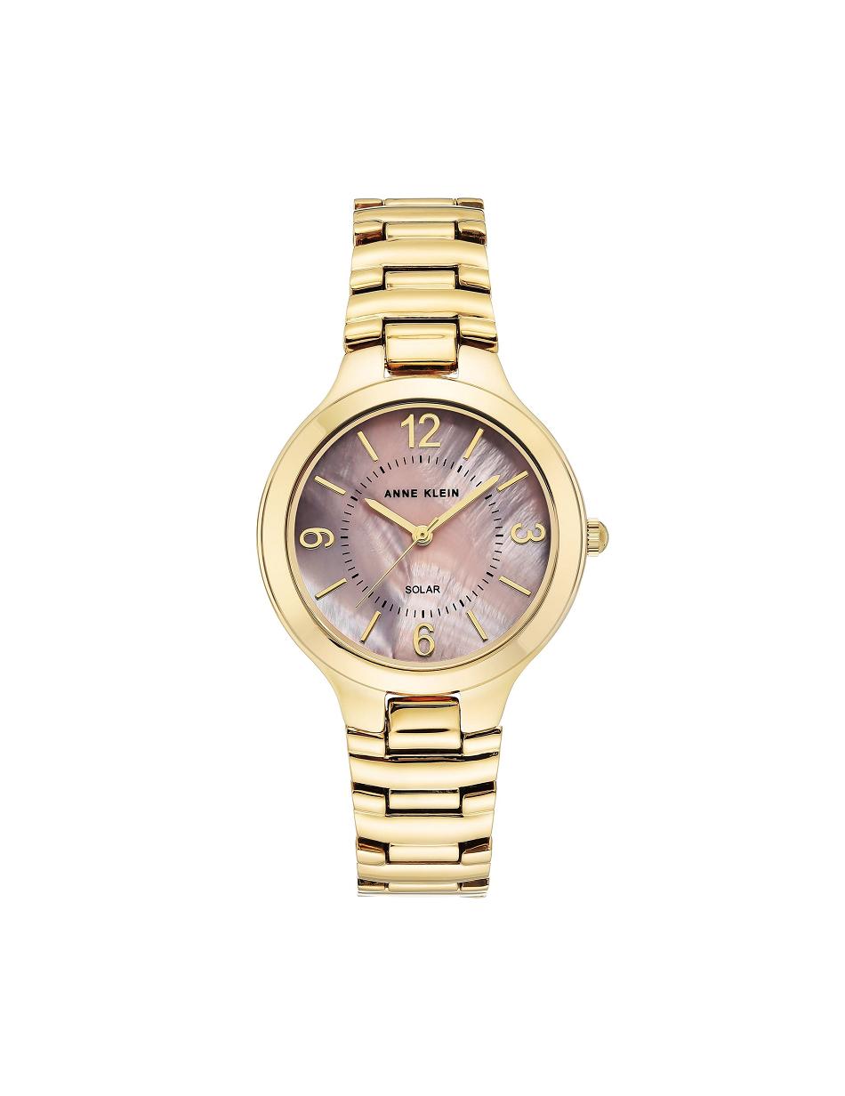 Anne Klein Considered Solar Powered Watch Best Sellers Pink / Gold | ESGHC95547